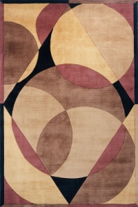 Area Rug 8x11 Rectangle Contemporary Brown Color - Momeni New Wave Rug from RugPal