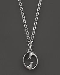 From Gucci's 1973 Collection, a signature pendant necklace in sterling silver. Exclusive to Bloomingdale's.