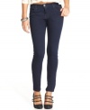 Sleek lines and a deep indigo wash make these skinny jeans from Celebrity Pink Jeans a total closet staple.