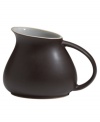 Handsome and understated, this Sienna jug/creamer features a matte mocha surface and glazed white interior for smart-casual style with every pour.