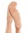 HUE Perfectly Bare Massage Foot Liner, One Size, Creme