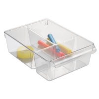 InterDesign Linus Pullz 8 with Dividers, Clear