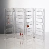 Foldable Acrylic Earring Screen - Holds up to 192 Pairs of Earrings