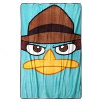 Disney Phineas and Ferb Agent P Perry Mystery Platypus Micro Raschel Blanket