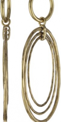 Lucky Brand Gold-Tone Orbital Hoop-on-Hoop Earrings