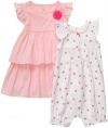 Carters 3-pc. Strawberry Romper & Dress Set PINK 9 Mo