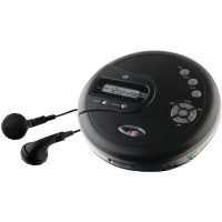 GPX, Inc.  Portable CD Player with Anti-Skip Protection, FM Radio and Stereo Earbuds - Black