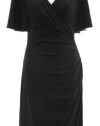 Lauren By Ralph Lauren Black Embellished Split Sleeve Jersey Dress 4