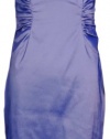 Double Side Ruched Taffeta Dress