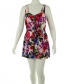 Material Girl Scoop Neck Dress Multi Floral Large