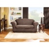 Sure Fit Stretch Leather 2-Piece Sofa Slipcover, Brown