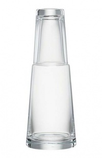 Essentials for the Home Bedside Carafe and Glass, 7 oz Glass, 28 oz Carafe