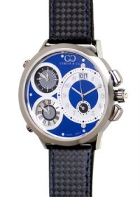 Curtis & Co. Big Time World 57mm Blue Dial Swiss Made Numbered Limited Edition Watch