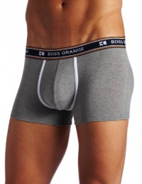 HUGO BOSS Men's Boss Logo WaistbandTrunk, Grey, Large