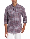 Nautica Men's Long Sleeve Plaid Button Down Shirt