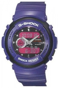 G-Shock Ana-Digi Purple Strap Black and Red Dial Men's Watch #G-300SC-6ADR