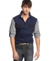 Block out all other style with this bold shirt from Kenneth Cole Reaction. (Clearance)