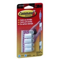 Command Cord Clips, 4-Clip, 5-Strip