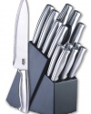 Cook N Home 15-Piece Stainless-Steel Cutlery Set with Storage Block