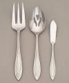 Achieving perfect harmony between function and beauty has been the vision of Yamazaki flatware designers since 1918. The Alexandra Ice pattern is an exquisite example of Art Deco-inspired design, in superior quality 18/8 stainless steel enhanced with matte-finish detailing. Includes a tablespoon, sugar spoon and sauce ladle.