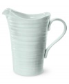 Pour in style! From celebrated chef and food writer, Sophie Conran, comes this artfully designed pitcher.  A ribbed texture evokes the charming look of traditional hand thrown pottery.