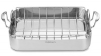 Cuisinart MCP117-16BR MultiClad Pro Stainless 16-Inch Rectangular Roaster with Nonstick Rack