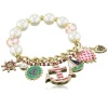 Betsey Johnson Ivy League Anchor Half Stretch Bracelet