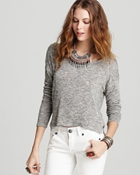 Free People Sweater - Newspaper Melange