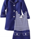 Bonnie Jean Girls 7-16 Coat Set, Blue, 14