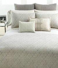 Vera Wang Love Knots King Duvet Cover Muted Taupes