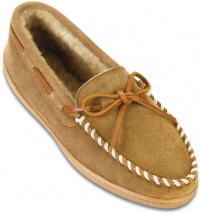 Minnetonka Men's Sheepskin Hardsole Moccasin