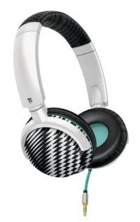 Philips O'Neill SHO8800/28 On-Ear Headphones (White Black Checked)