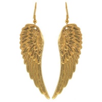 Angel Wing Earrings In Gold