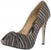 Badgley Mischka Women's Ryba Pump, Olive/Black, 7 M US