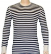 Lucky Brand Jeans Men's Striped Thermal Shirt Navy