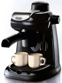 DeLonghi EC5 Steam-Driven 4-Cup Espresso and Cappuccino Maker, Black