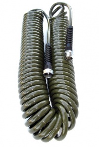 Water Right PCH-050-MG-6PKRS 50-Foot x 3/8-Inch Polyurethane Lead Safe Coil Garden Hose - Olive Green