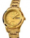 Seiko Women's SYME02 Seiko 5 Automatic Gold Dial Gold-Tone Stainless Steel Watch