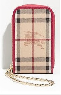 Burberry Whitney Haymarket Check iPhone Case Credit Card Wallet