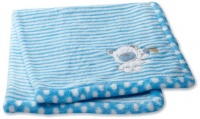 ABSORBA Baby-Boys Newborn Blanket, Blue, One Size