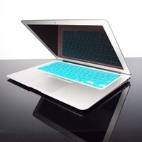 TopCase AQUA BLUE Keyboard Silicone Cover Skin for Macbook AIR 13 A1369 from Late 2010 - Mid 2011(JULY) with TOPCASE? Logo Mouse Pad