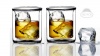 Sun's Tea (TM) 9 oz Strong Double Wall Manhattan Style Old-fashioned Scotch/Whiskey Glasses, Set of 2