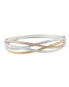 Effy Jewlery 14K Gold Tri Color Diamond Bangle, 1.03 TCW