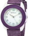 Sprout Women's ST1021MPIVPR Eco-Friendly Corn Resin and Purple Tyvek Strap Watch