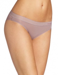 Calvin Klein Women's Second Skin Bikini Underwear, Muted Mauve, Medium