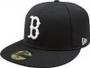 MLB Boston Red Sox Black with White 59FIFTY Fitted Cap