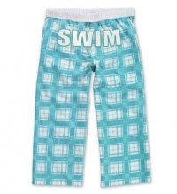 Love It Spirit Capri Swim White/Aqua Youth Medium