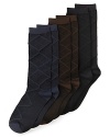 Subtle style starts with textured argyle socks from kate spade new york. Style #221009