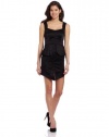 XOXO Juniors Front Slit Peplum Dress, Black, 0/0