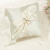 Rhinestone Ring Pillow - Ivory